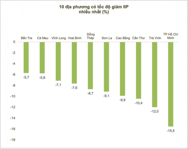 10 địa phương có tốc độ tăng/giảm IIP nhiều nhất: TP. HCM ghi nhận giảm sâu nhất, Ninh Thuận đạt tốc độ tăng cao nhất cả nước - Ảnh 2.