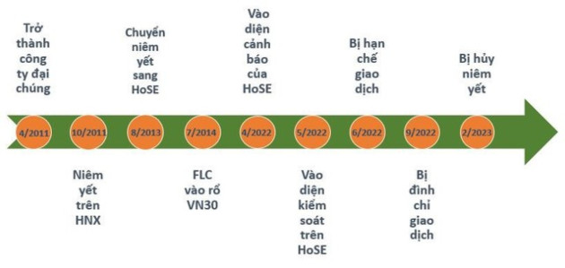 12 năm thăng trầm trên sàn chứng khoán của FLC: Lọt rổ hàng loạt quỹ đầu tư, vua thanh khoản cho đến hủy niêm yết - Ảnh 1.