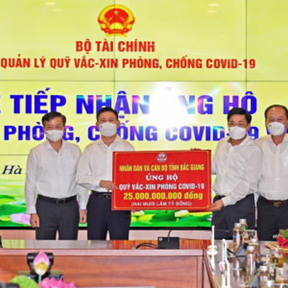 18 tổ chức, doanh nghiệp ủng hộ Quỹ Vắc xin hơn 80 tỷ đồng, riêng Bắc Giang ủng hộ 25 tỷ, các doanh nghiệp Hàn Quốc đã ủng hộ hơn 10 triệu USD