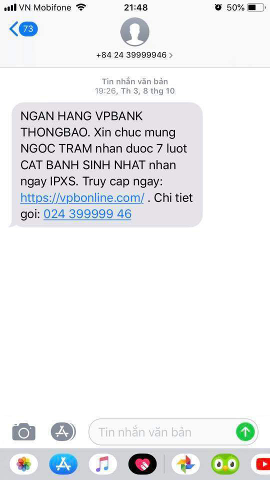 2 phút, 18 giao dịch và 460 triệu đồng bị “ngân hàng” giả mạo VPB lừa đảo - Ảnh 2.