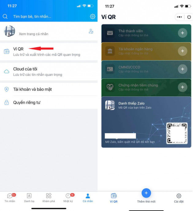 4 bước tạo QR code trên Zalo để lưu trữ thông tin CCCD, thẻ ngân hàng... - Ảnh 1.