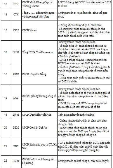 88 mã chứng khoán bị HNX cắt margin quý 1/2023 - Ảnh 2.