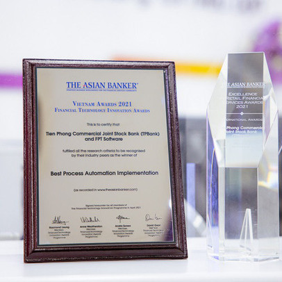 akaBot giành giải tự động hóa quy trình tốt nhất tại The Asian Banker 2021