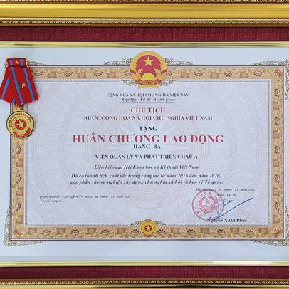 AMDI GROUP vinh dự được nhận Huân chương Lao động hạng Ba