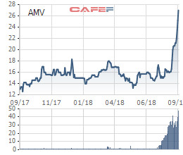 AMV tăng mạnh, một cổ đông lớn đã bán bớt 1,6 triệu cổ phiếu chốt lãi sau hơn 1 năm sở hữu - Ảnh 1.