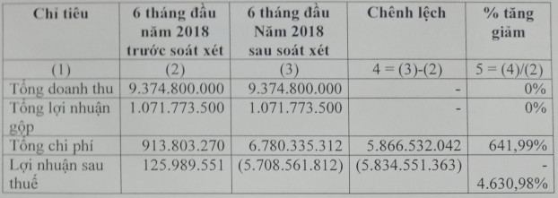 An Trường An (ATG) chuyển từ lãi sang lỗ lớn sau soát xét - Ảnh 1.