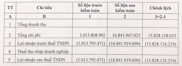 An Trường An (ATG) điều chỉnh tăng lỗ thêm 15 tỷ đồng, kiểm toán nêu vấn đề nhấn mạnh - Ảnh 1.