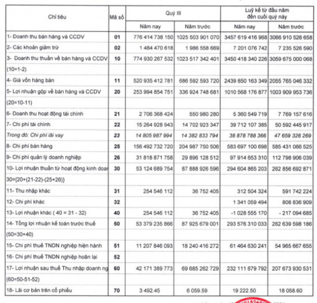 Ảnh hưởng bởi dịch bệnh, lợi nhuận quý 3 Rạng Đông (RAL) giảm 40% so với cùng kỳ 2020 - Ảnh 2.