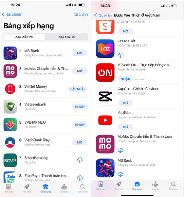 App MBBank lọt Top ứng dụng yêu thích App Store 3 năm liên tiếp - Ảnh 1. App MBBank lọt Top ứng dụng yêu thích App Store 3 năm liên tiếp - Ảnh 1.