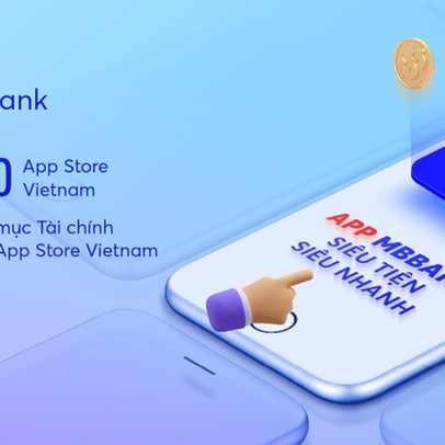 App MBBank lọt Top ứng dụng yêu thích App Store 3 năm liên tiếp