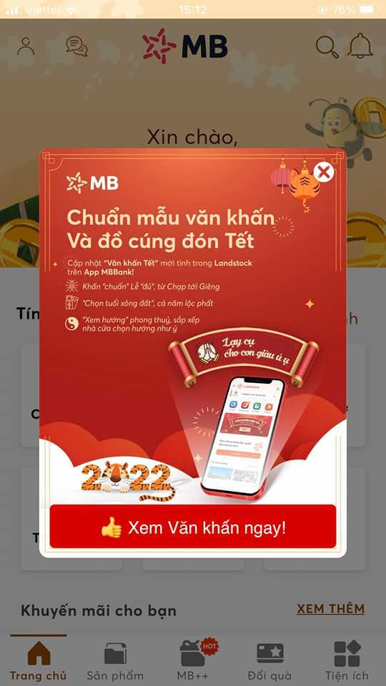 App ngân hàng đồng loạt thay áo đón Tết, còn có cả gợi ý văn khấn, tư vấn phong thuỷ, tuổi xông đất năm Nhâm Dần - Ảnh 1.