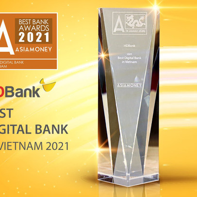 Asiamoney vinh danh HDBank là Ngân hàng Số tốt nhất Việt Nam 2021