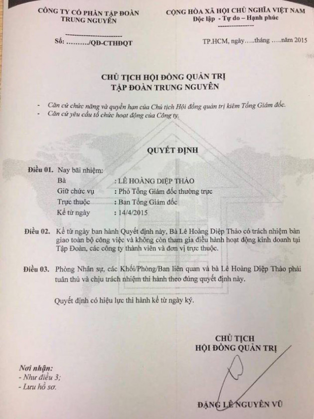 Bà Lê Hoàng Diệp Thảo đưa ra sao kê ngân hàng, tuyên bố Trung Nguyên chi sai gần 1.000 tỷ để làm truyền thông, mua siêu xe - Ảnh 1.