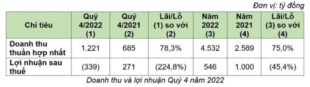 Bamboo Capital (BCG): Doanh thu năm 2022 đạt hơn 4.531 tỷ, lợi nhuận sau thuế hơn 546 tỷ - Ảnh 1.