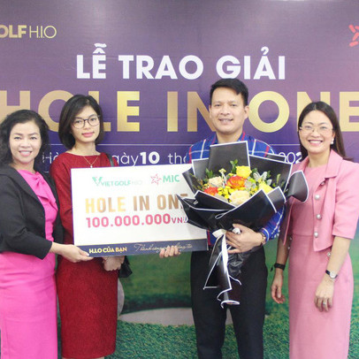 Bảo hiểm Quân đội trao giải Hole In One 100 triệu đồng sau 5 ngày trúng HIO