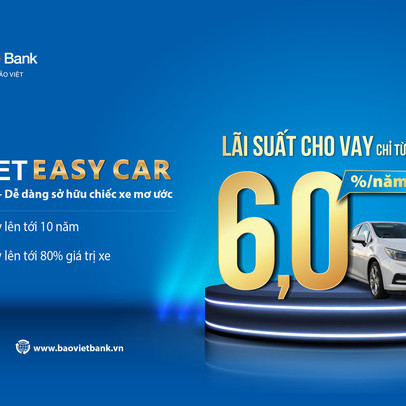 BAOVIET Easy Car 2021: Vay mua ôtô ưu đãi chỉ từ 6,66%/năm