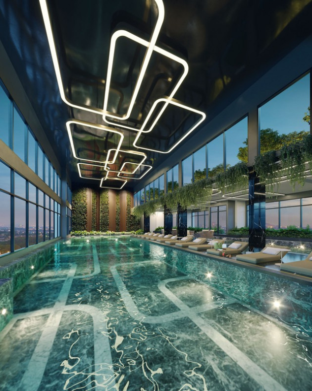 Bắt trọn khung cảnh thiên nhiên từ bể bơi tầng thượng của Masteri West Heights - Ảnh 1.