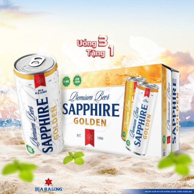 Bia Hạ Long ra mắt bia low-carb Sapphire Golden - Ảnh 3.