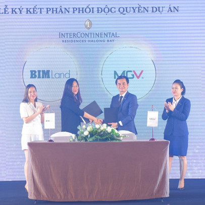 BIM Land và MGV ký kết hợp tác phân phối độc quyền dự án InterContinental Residences Halong Bay