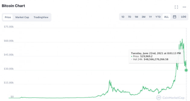 Bitcoin đỏ lửa, trượt khỏi ngưỡng quan trọng 30.000 USD - Ảnh 1.