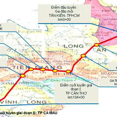 Bộ Giao thông giao đầu mối nghiên cứu xây dựng tuyến đường sắt TP HCM - Cần Thơ