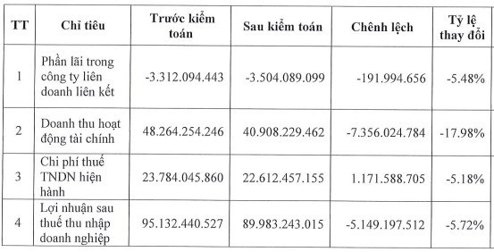 Bóng đèn Điện Quang (DQC) bị điều chỉnh giảm gần 6% LNST sau kiểm toán - Ảnh 1.