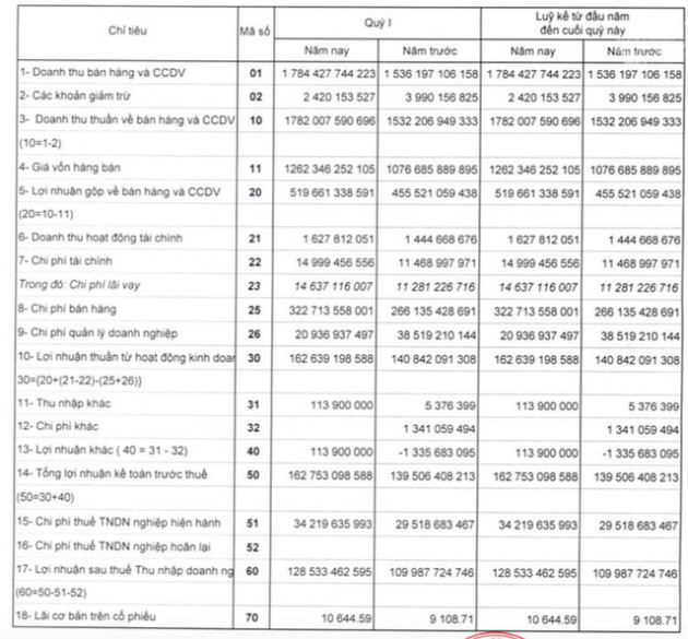 Bóng đèn Rạng Đông (RAL): Quý 1 lãi 128 tỷ đồng tăng 17% so với cùng kỳ - Ảnh 1.