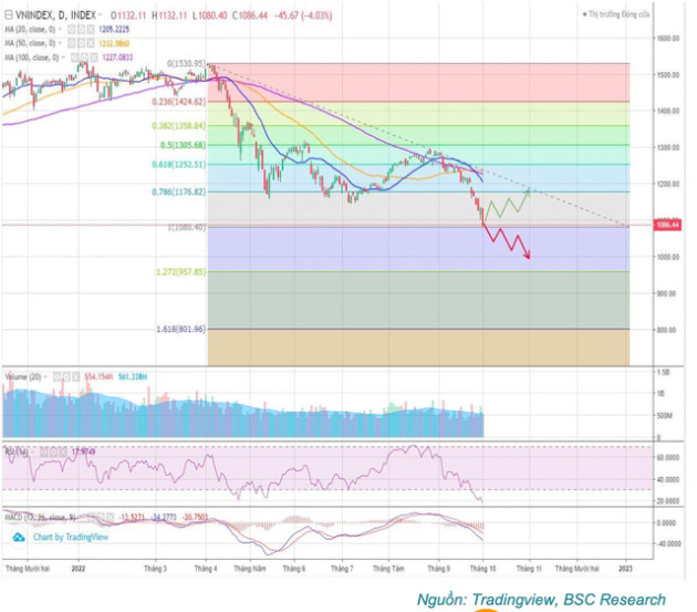 BSC: Đà bán ròng của khối ngoại chưa chấm dứt, VN-Index có thể về 1.000 điểm trong tháng 10 - Ảnh 3.