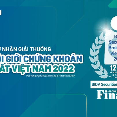 BSC nhận giải thưởng 'Nhà môi giới chứng khoán tốt nhất Việt Nam 2022'