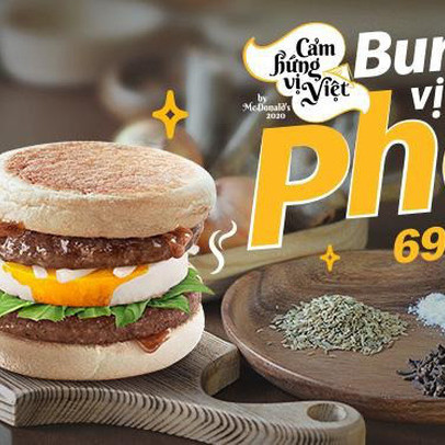 Burger vị Phở - Sự kết hợp độc đáo từ McDonald’s