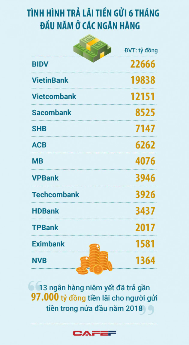 Các ngân hàng đã trả bao nhiêu tiền lãi cho người gửi tiền trong nửa đầu năm? - Ảnh 1.