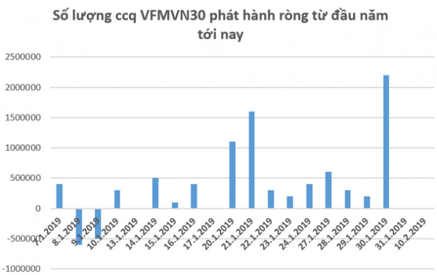 Các quỹ ETF trên thị trường chứng khoán Việt Nam hút ròng hàng chục triệu USD trong những ngày đầu năm 2019 - Ảnh 1.