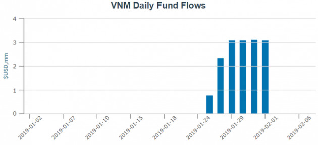 Các quỹ ETF trên thị trường chứng khoán Việt Nam hút ròng hàng chục triệu USD trong những ngày đầu năm 2019 - Ảnh 2.