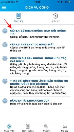 Cách đăng ký cấp lại sổ BHXH qua VssID - Ảnh 3.