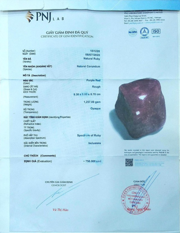 Cảnh báo chiêu thức lừa đảo mới: Giả mạo giấy giám định đá quý của PNJ - Ảnh 1.