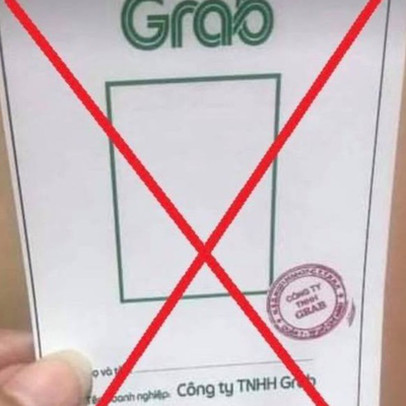 Cảnh báo rao bán thẻ có logo, con dấu giả mạo Grab