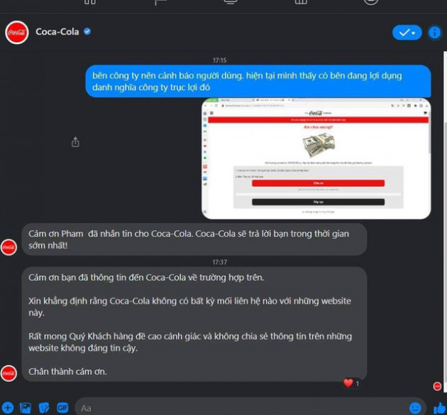 Cảnh báo: Xuất hiện đường link giả mạo Quỹ phúc lợi Coca-Cola trên Facebook, nhiều người dùng sập bẫy, tài khoản bị bốc hơi - Ảnh 5.