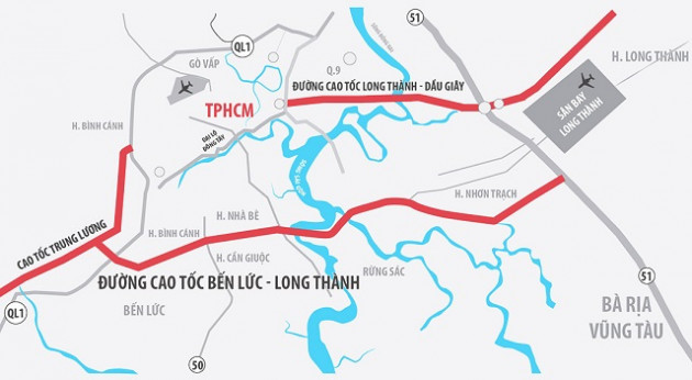 Cao tốc Bến Lức - Long Thành dự kiến khởi công lại trong quý III