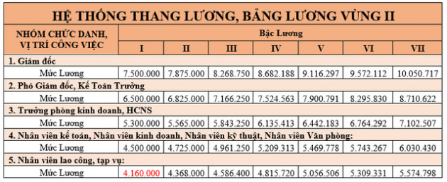 Cập nhật mẫu thang bảng lương mới nhất áp dụng từ ngày 1/7/2022 - Ảnh 3.