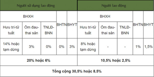 Cập nhật mức đóng BHXH bắt buộc, BHTN, BHYT từ tháng 10/2021 - Ảnh 2.