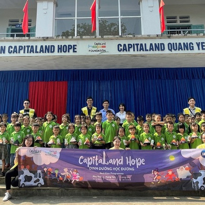 CapitaLand Development đóng góp hơn 2,8 tỉ đồng hỗ trợ 3000 học sinh tại Việt Nam