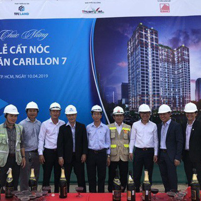 Carillon 7 của TTC Land hoàn thành phần thô vượt tiến độ 3 tháng