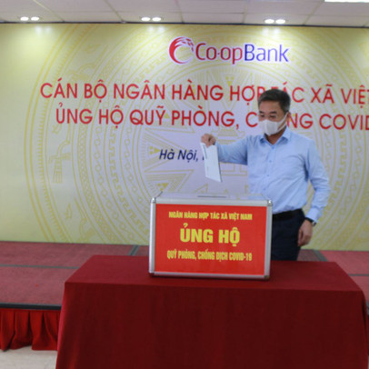 CBNV Ngân hàng Hợp tác xã Việt Nam ủng hộ Quỹ phòng, chống Covid-19 tối thiểu 1 ngày lương