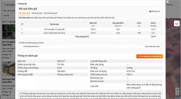 CenHomes ra mắt tính năng định giá online – bước đột phá trong lĩnh vực BĐS - Ảnh 2.