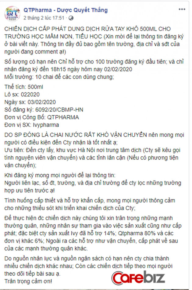 Chạy hết công suất sản xuất nước rửa tay khô, khẩu trang: Các doanh nghiệp dược tại Hà Nội chung tay phòng chống dịch corona - Ảnh 2.