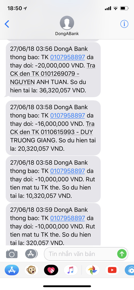 Chủ thẻ DongA Bank mất 116 triệu đồng muốn sớm được hoàn tiền