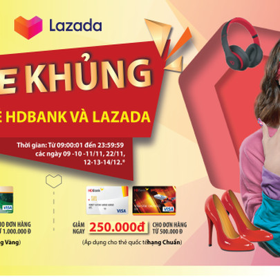 Chủ thẻ HDBank được ưu đãi lên đến 30% khi mua sắm cuối năm