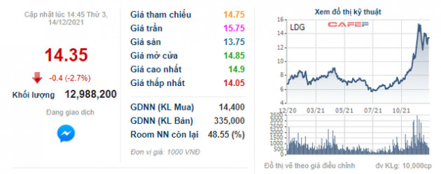 Chủ tịch LDG bán xong 3 triệu cổ phiếu, dự thu hơn 44 tỷ đồng - Ảnh 1.