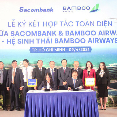 Chủ tịch Sacombank tại lễ ký hợp tác toàn diện với Bamboo Airways: “Hai thương hiệu, triệu giá trị”