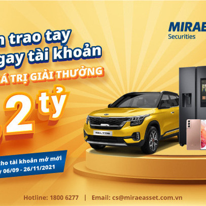 Chứng khoán Mirae Asset tặng khách hàng KIA SELTOS 2021 khi mở mới tài khoản